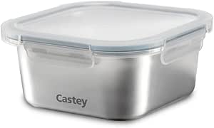 Hermetico Castey Acero Cuadrado 600ML