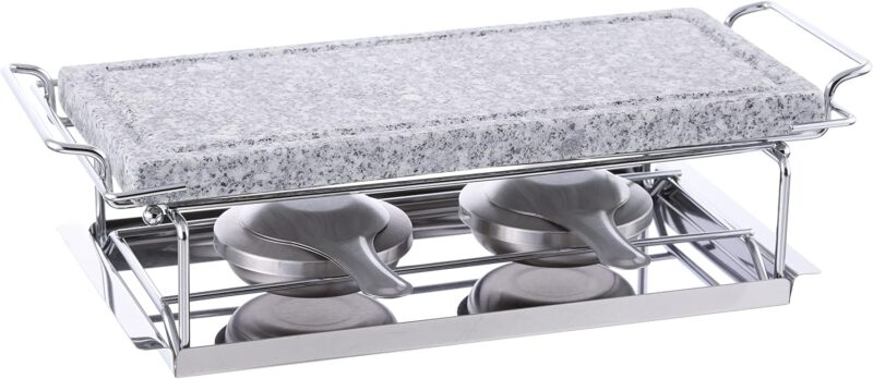 Set Piedra Asar 2 Quemadores Quid